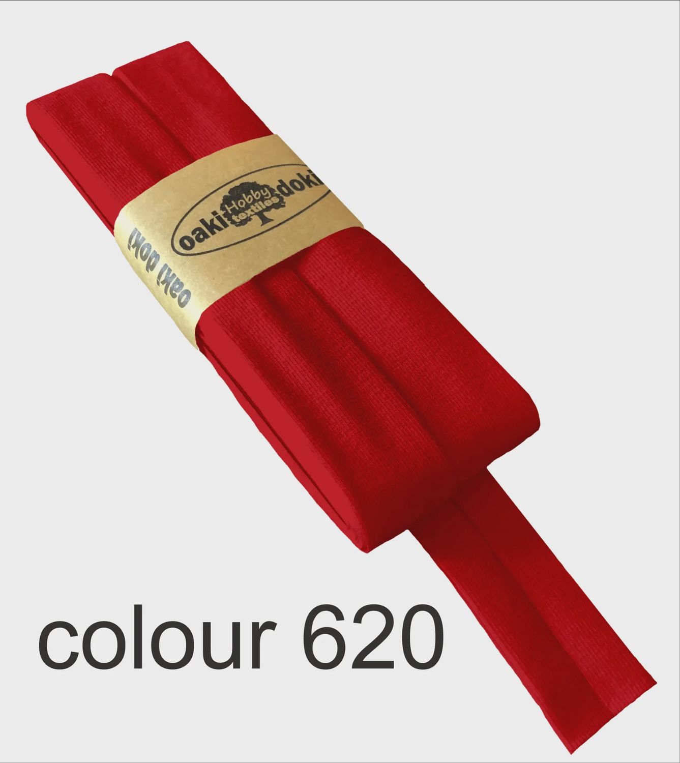 Biais band jersey Tricot de luxe, Color: rood