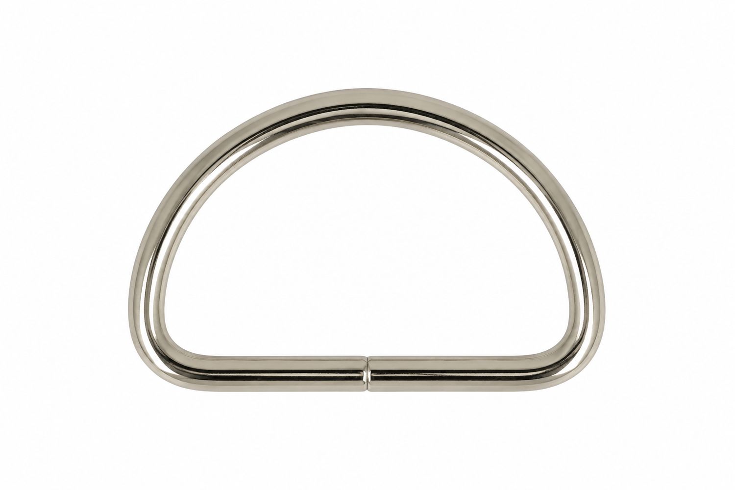 D ring metaal  zilver, maat: 25 mm