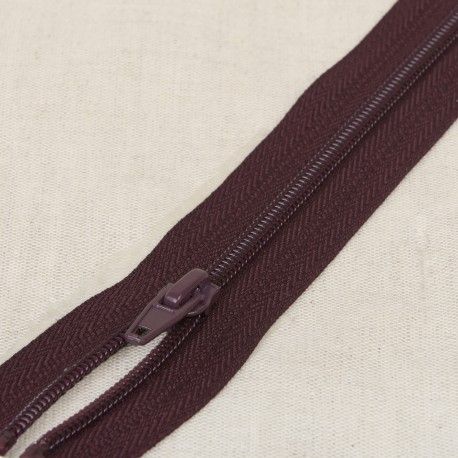 Deelbare rits spiraal fijn| bordeaux | kleur 864