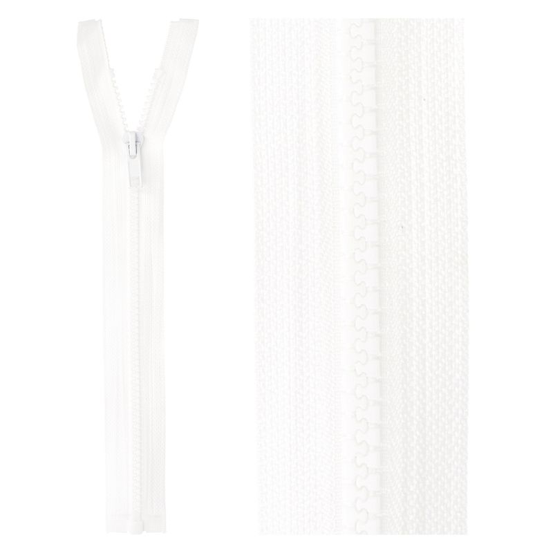 Bloktand rits|deelbaar|wit|kleur 501