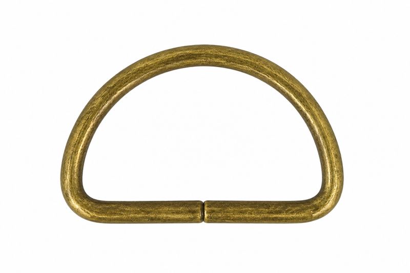 D ring  metaal antiek goud