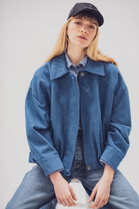 Regular washed denim indigo|Astrid|Barbro