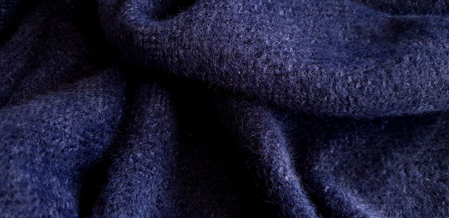 Soft touch breisel blauw