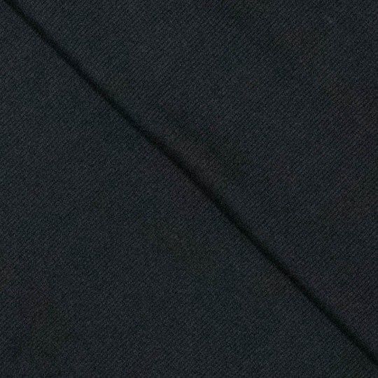 Boordstof rib 2 x 2  zwart