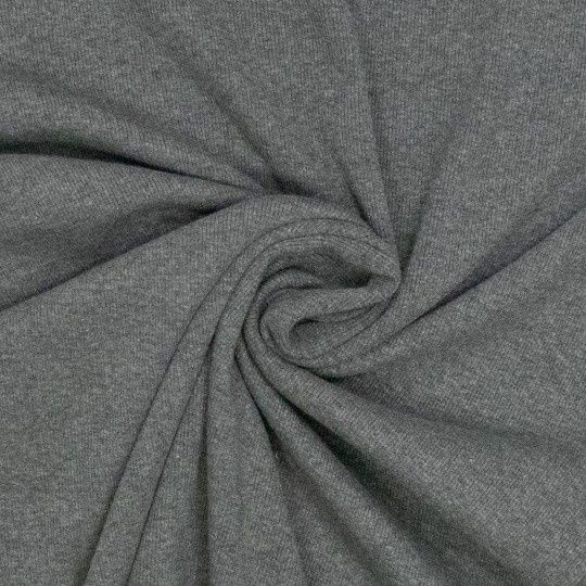 Boordstof rib 2 x 2 grijs melange