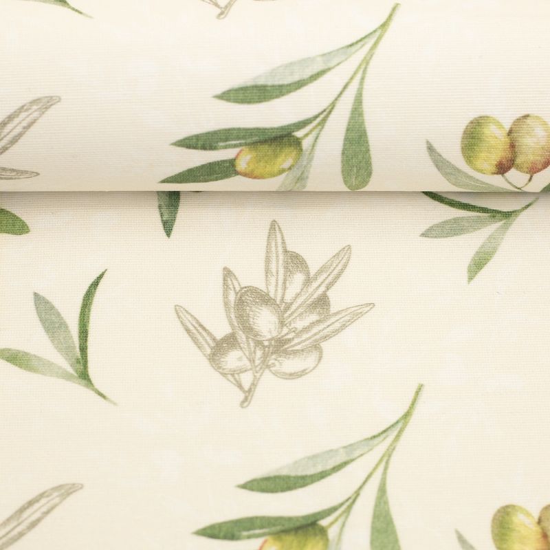 Olive waterbestendige stof