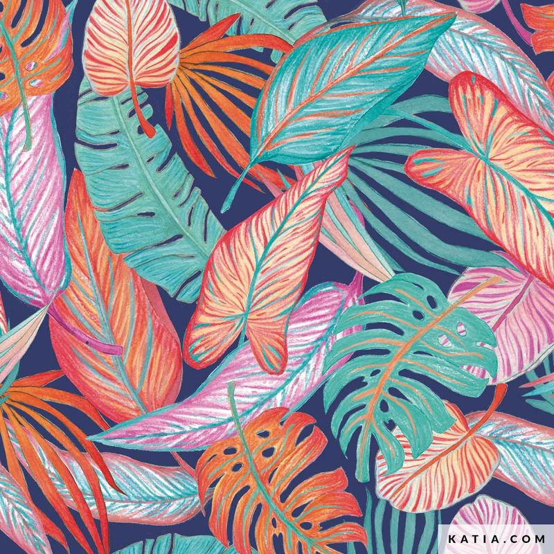 Swim Print Tortoise Leaves
