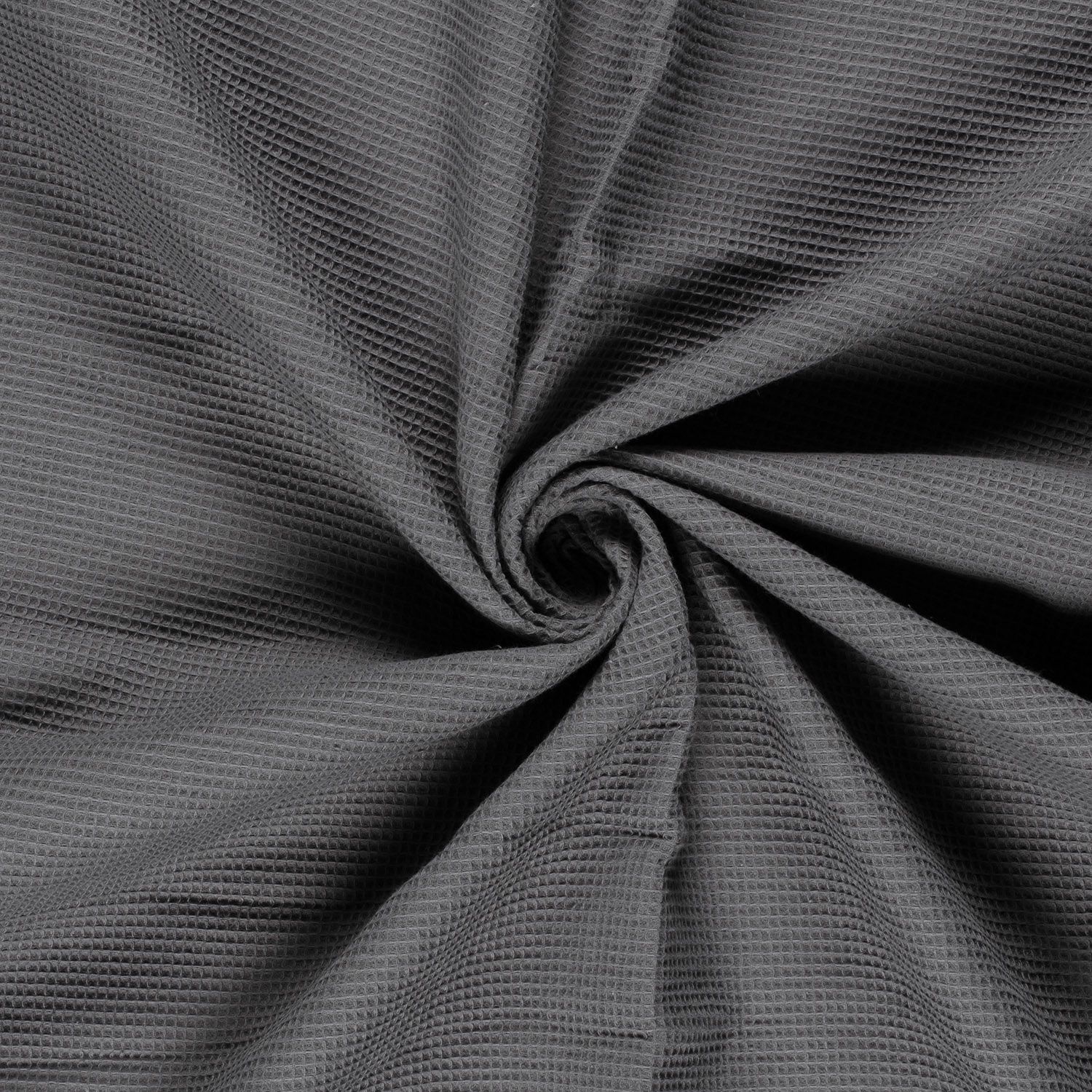 Wafelkatoen mini wafel grijs