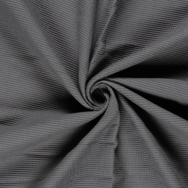 Wafelkatoen mini wafel grijs