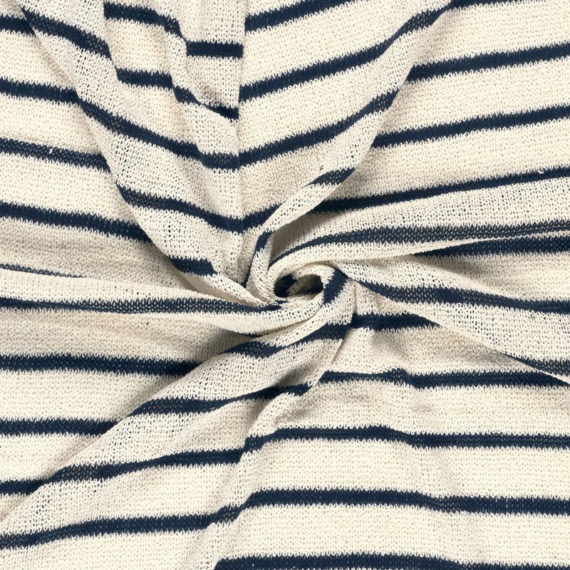 Jacquard strepen marine
