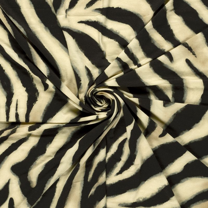 Viscose tricot zebra