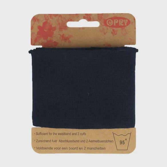 Boord voorgesneden uni, Color: donker blauw