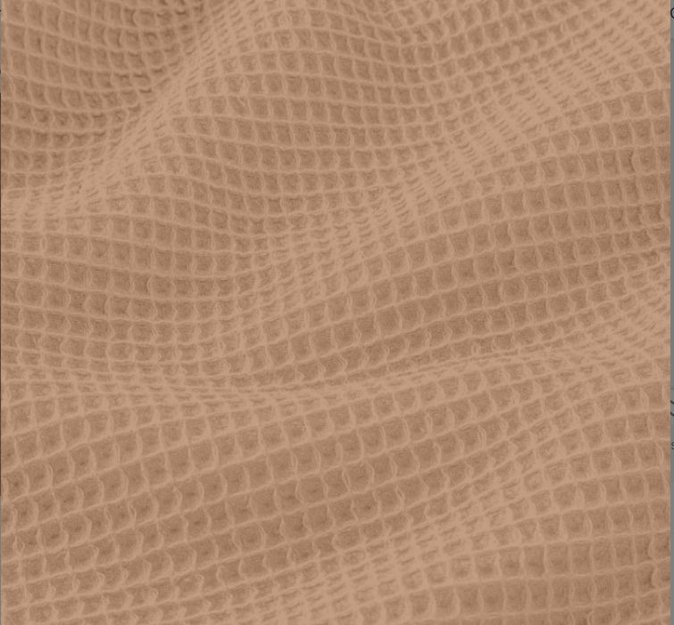 Wafel badstof katoen|mokka