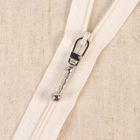 Ritstrekker staafje, kleur: zilver