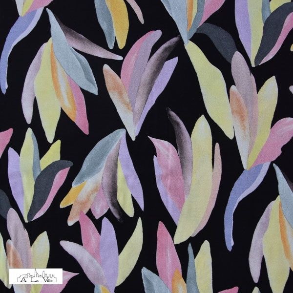 Blase viscose tricot met bloemen