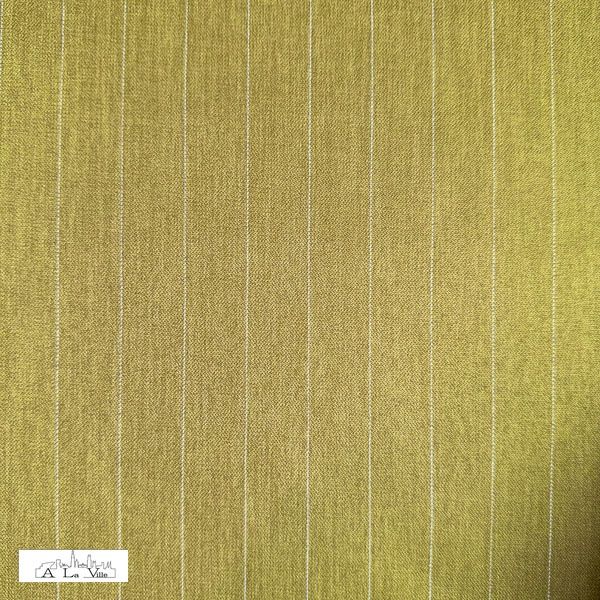 Gaby mosterdgeel met krijtstreep