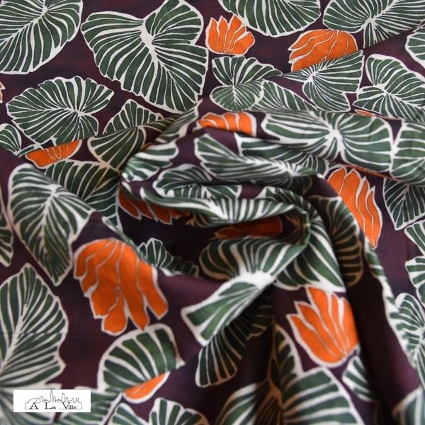 Monstera cotton brown