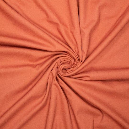 Stretch katoen| mango| peach finish