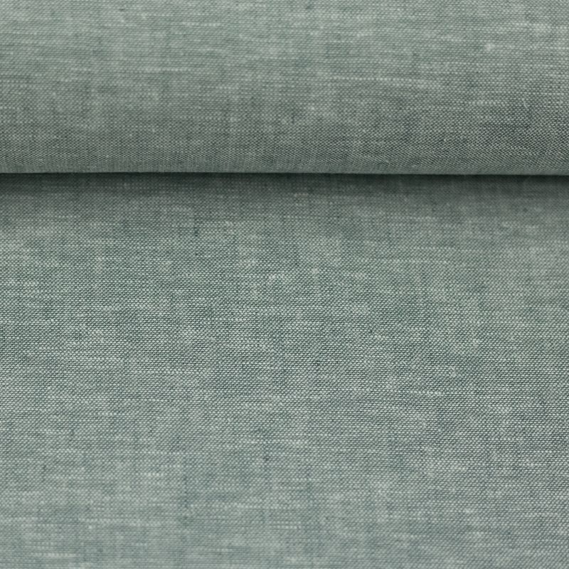 Linnen katoen groen melange