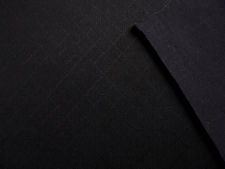 Padding zwart elastisch met patroon|30x 50 cm