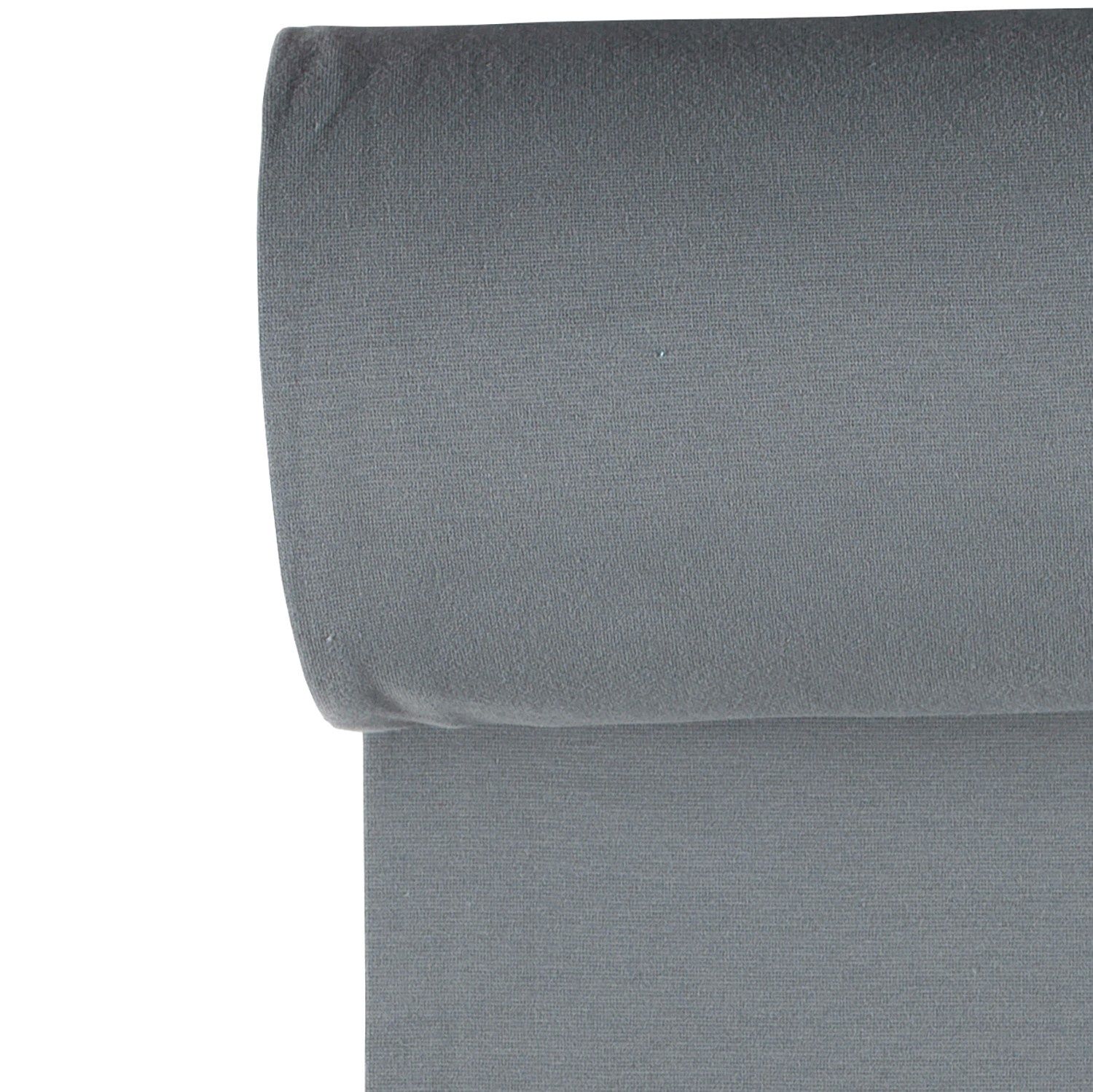 Boordstof uni rondgebreid|staalblauw