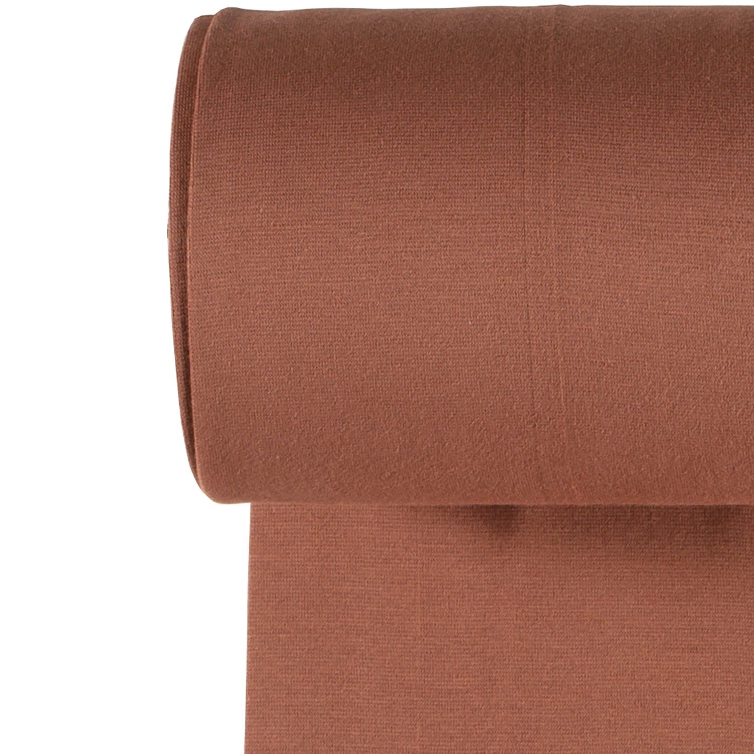 Boordstof uni rondgebreid|roest