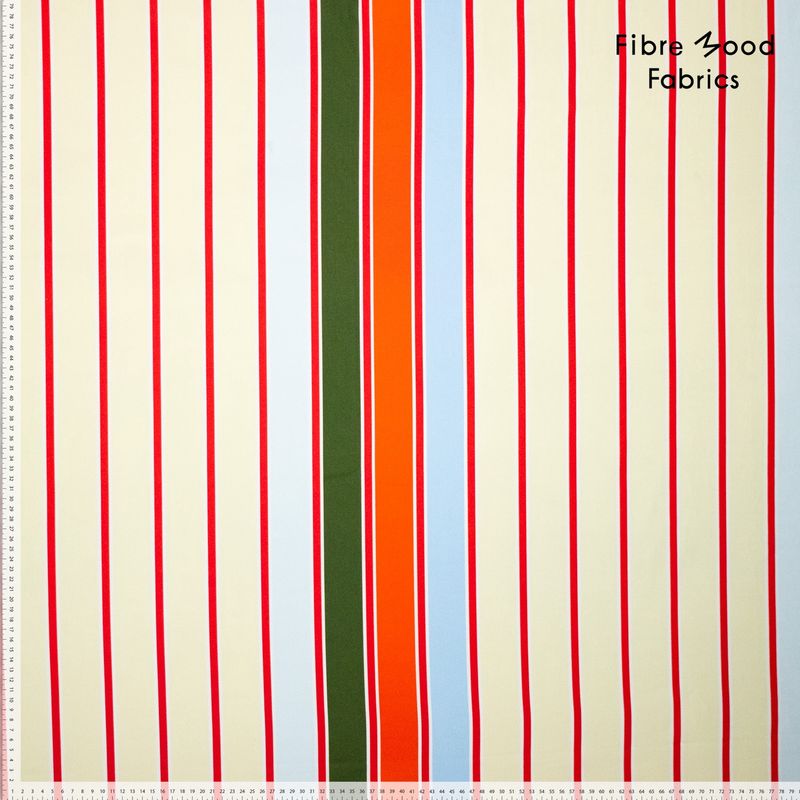 Sylva| popline stripes geel/oranje