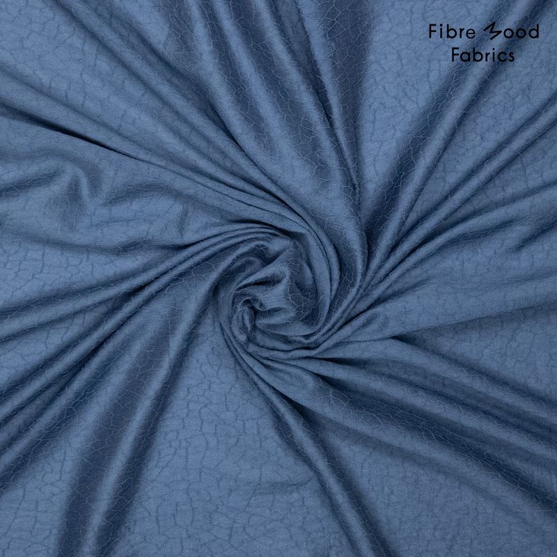 Lumen|crinckle jacquard blauw