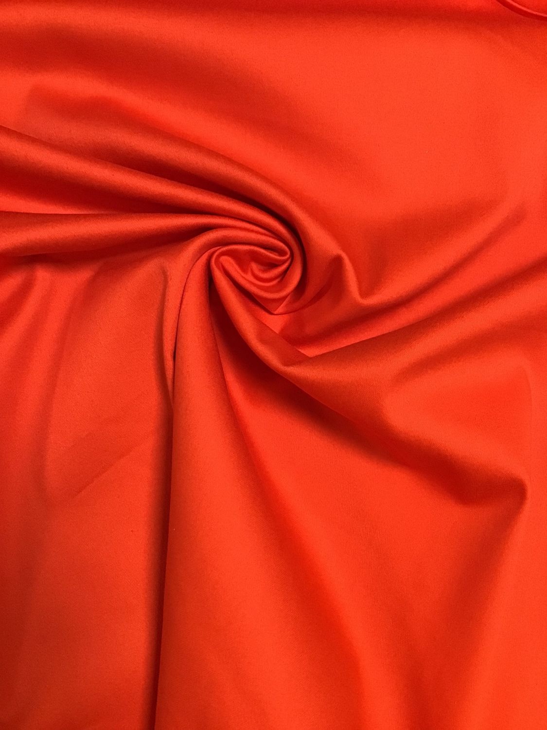 Stretch katoen  uni rood