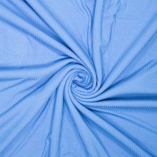 Bamboo ribtricot| Provence blauw