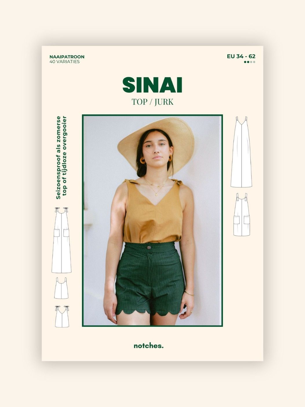 Sinai| patroon voor  dames| top &amp; jurk