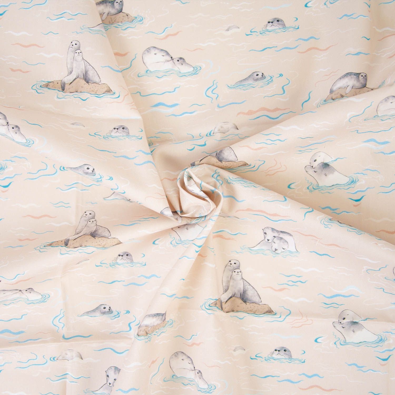 Poplin| Sea lion love