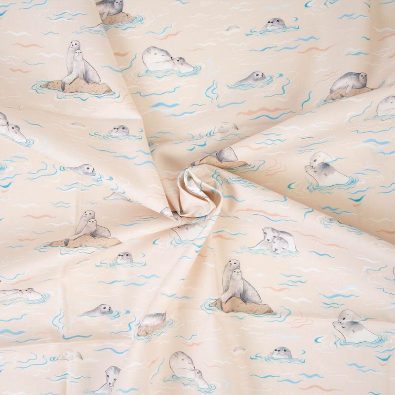 Poplin| Sea lion love