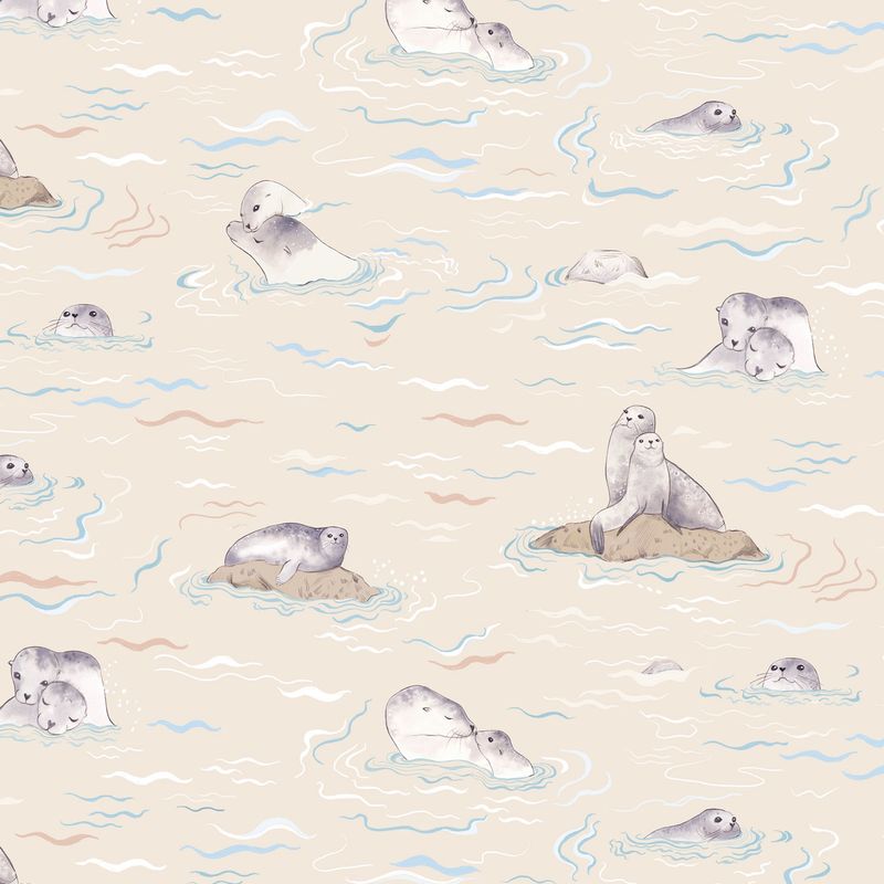 Poplin| Sea lion love