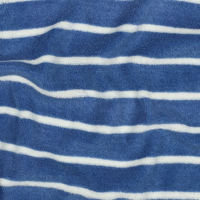 Spons badstof| katoen| strepen licht blauw