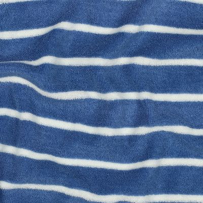 Spons badstof| katoen| strepen licht blauw