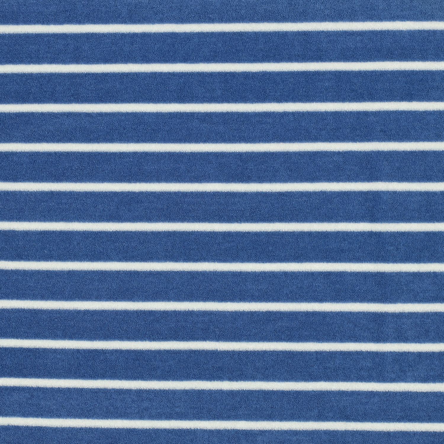 Spons badstof| katoen| strepen licht blauw