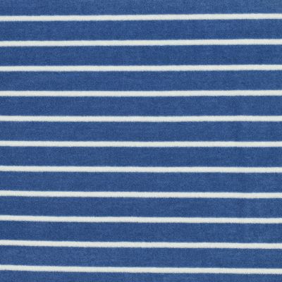 Spons badstof| katoen| strepen licht blauw