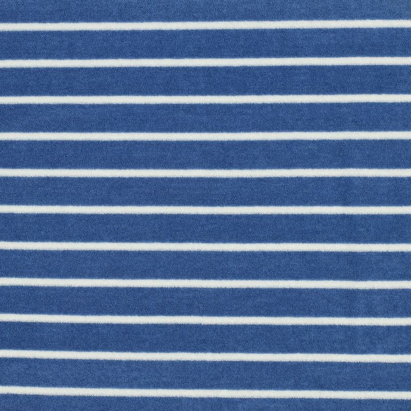 Spons badstof| katoen| strepen licht blauw