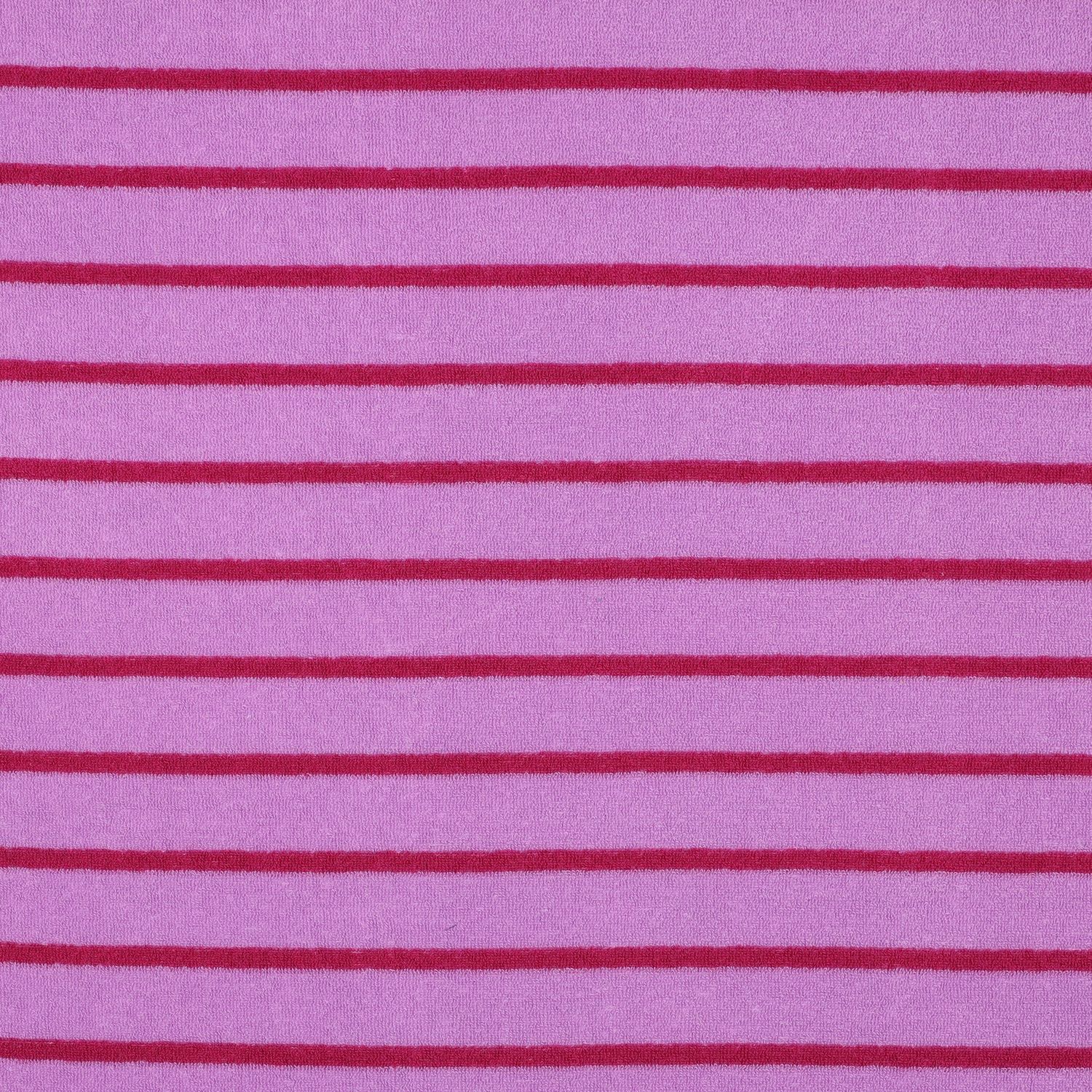 Spons badstof| katoen| strepen roze/fuschia