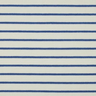 Spons badstof| katoen| strepen wit/licht blauw