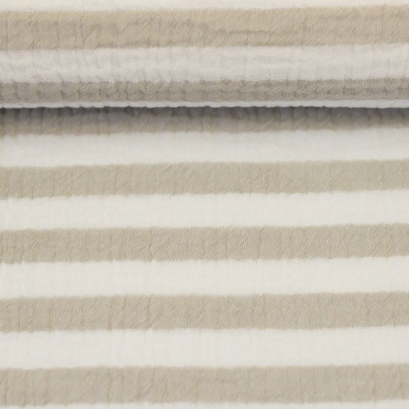 Tetra| gestreept | beige wit