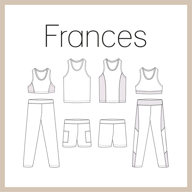 Frances | naaipatroon | top + legging