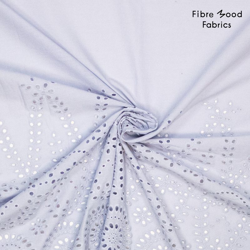 Fibre Mood | Storm | katoen broderie | licht blauw