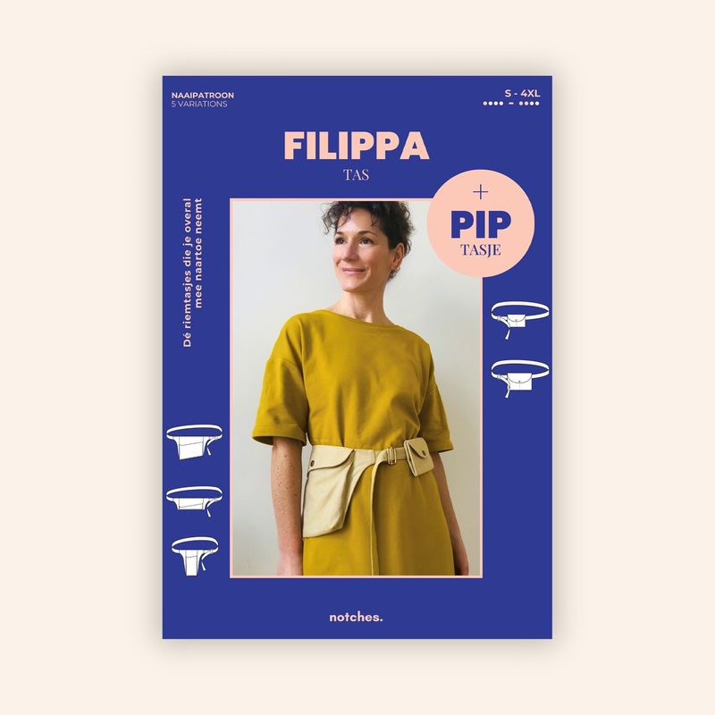Filippa | papieren patroon | heuptasje