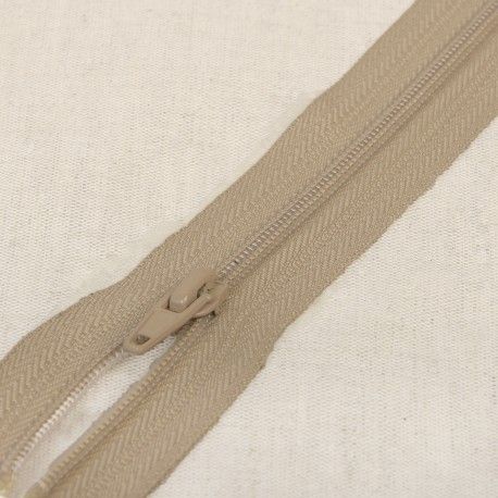 Deelbare rits spiraal fijn| antiloop beige | kleur 573