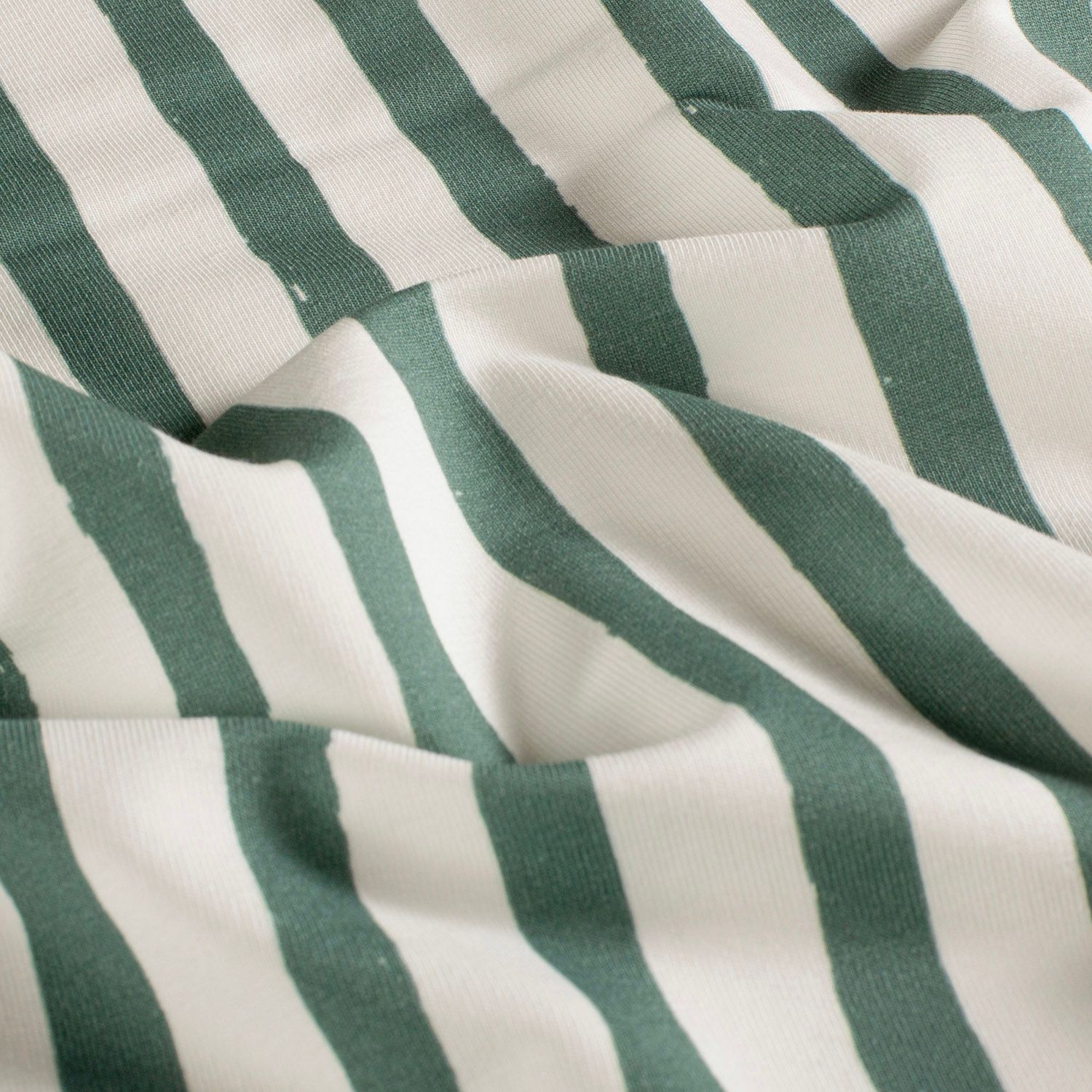 French terry | strepen | donker groen