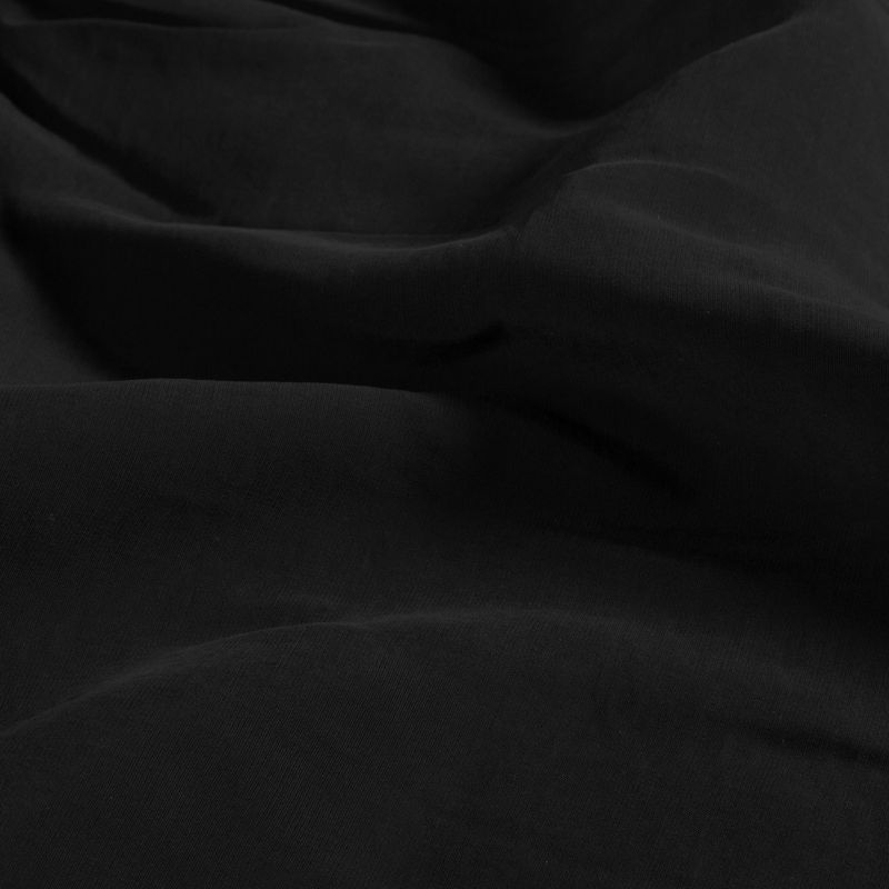 Stone washed viscose  | zwart