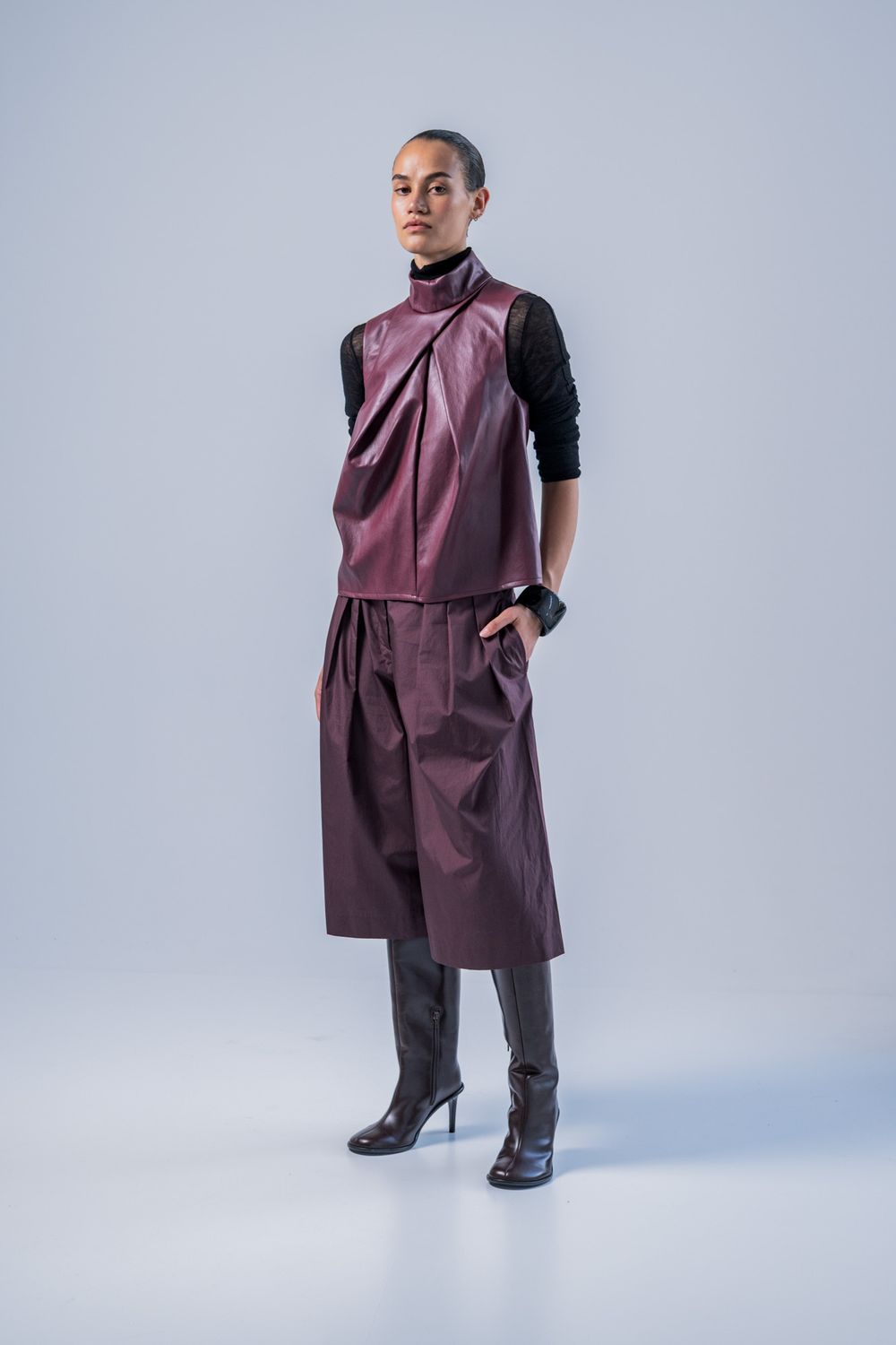 Niva, Zafira | vegan leder | roodbruin