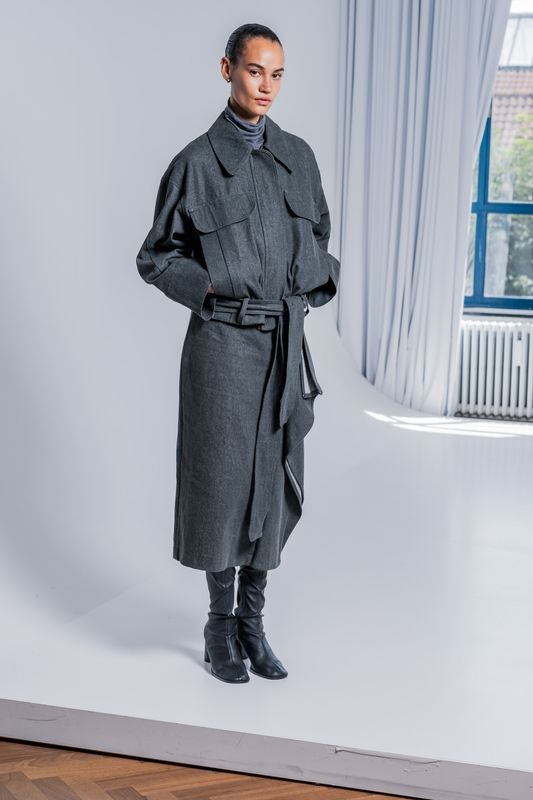 Nori | Yuna | washed heavy denim | grijs/zwart